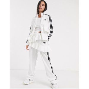 adidas Originals x J KOO velour ruffle track pants